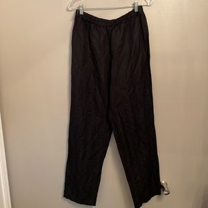 Eileen Fisher Crepe Straight Leg Pants Size Medium